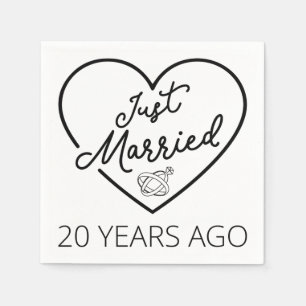 Serviette En Papier Marié Il Y A 20 Ans III