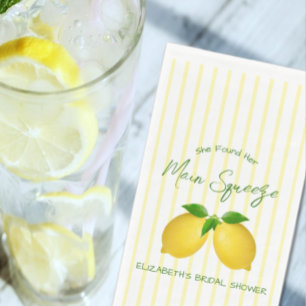 Serviette En Papier Mariée au citron Main Squeeze