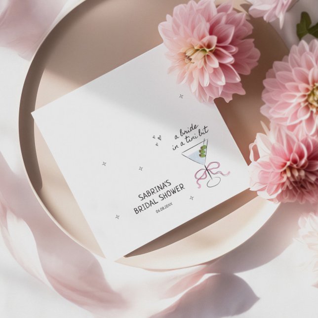 Serviette En Papier Mariée dans une Baby Shower de mariage dans un Tin (Créateur téléchargé)