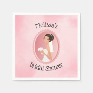 Serviette En Papier Mariée dans une Fête des mariées de voile tenant d