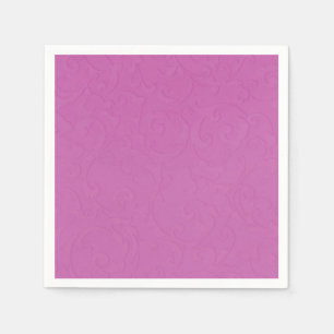 Serviette En Papier Mariée de conte de fée damassée rose Princesse Ber