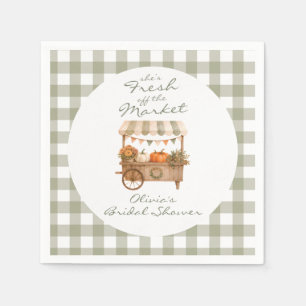 Serviette En Papier Mariée Shower de la Citrouille Fraîche du Marché