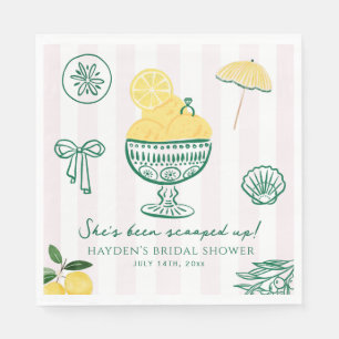 Serviette En Papier Mariée sous le signe du citron