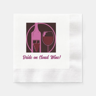 Serviette En Papier Mariée sur le vin de nuage !