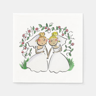 Serviette En Papier Mariées