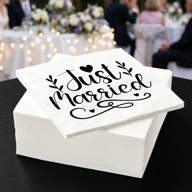 Serviette En Papier Mariés à peine (Créateur téléchargé)