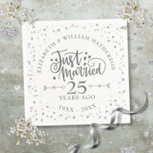 Mariés depuis 25 ans d'anniversaire de mariage