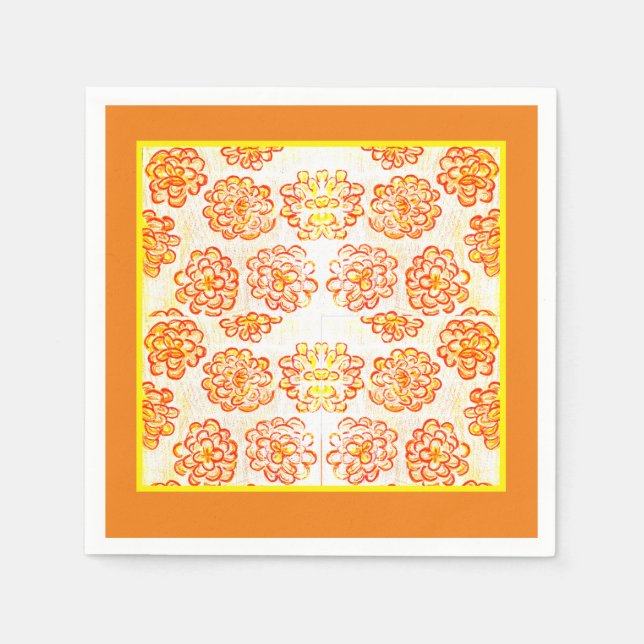 Serviette En Papier Marigolds (Devant)