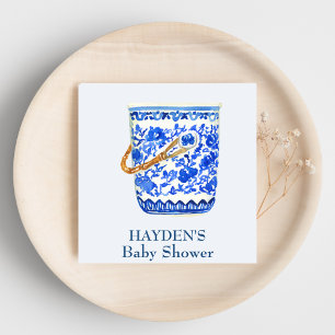 Serviette En Papier Marine Chinoiserie Ice Bucket Personnalisé Napkin