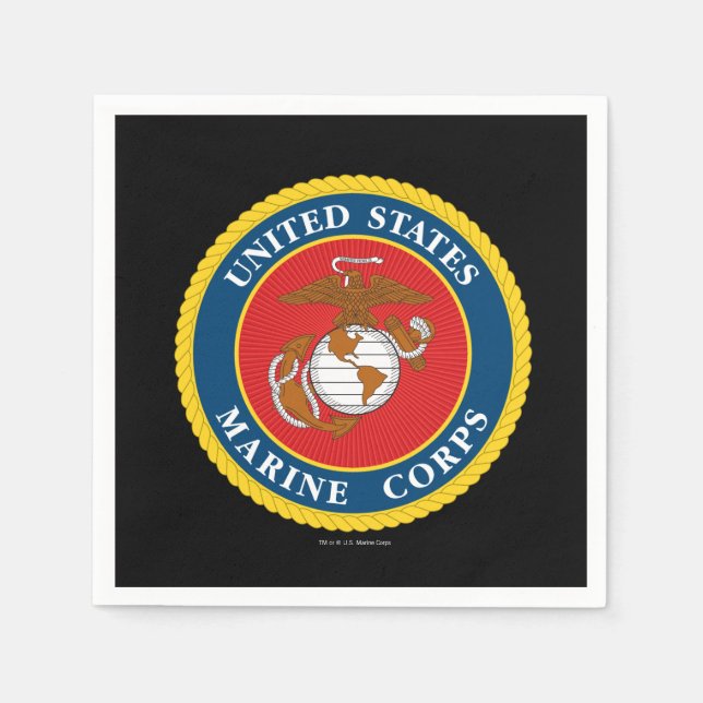 Serviette En Papier Marine des États-Unis | Marine Corps Seal 1 (Devant)