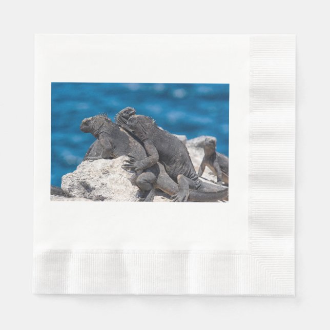 Serviette En Papier Marine Iguana (Devant)