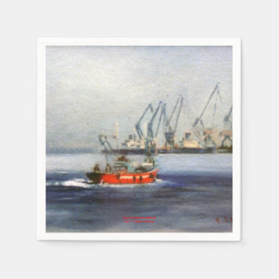 Serviette En Papier Marine/Marine/Marinez