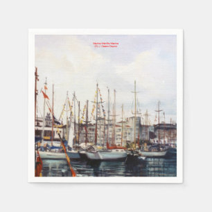 Serviette En Papier Marine/Marine/Marinez
