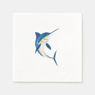 Serviette En Papier Marlin bleu