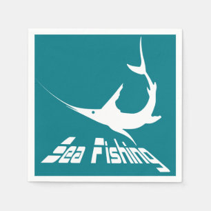 Serviette En Papier Marlin bleu