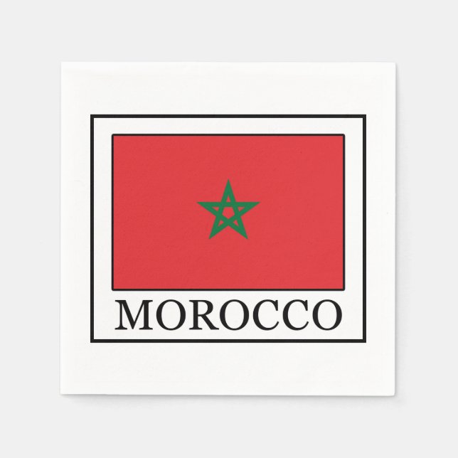 Serviette En Papier Maroc (Devant)