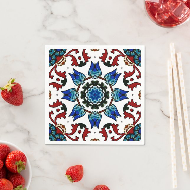 Serviette En Papier , marocain, mosaïque, turc, (En situation)