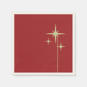 Serviette En Papier Maroon minimaliste Vintage Retro les années 50