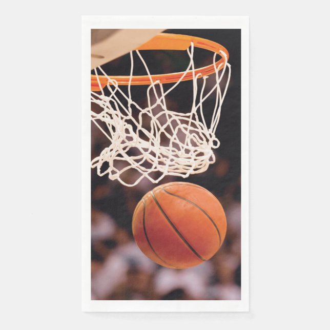 Serviette En Papier Marquage au basket-ball (Devant)