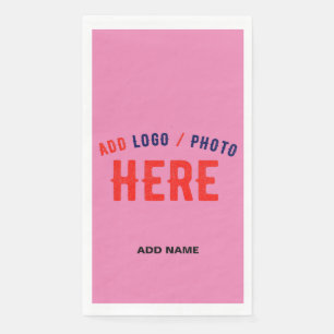 SERVIETTE EN PAPIER MARQUE VÉRIFIÉE ROSE CHAUDE MODERNE ET COUSTE