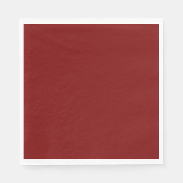 Serviette En Papier Marron, couleur rouge foncé, (Devant)