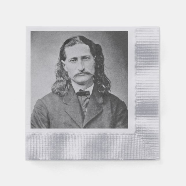 Serviette En Papier Marshal Wild Bill Hickok Old West Gunfighter (Devant)