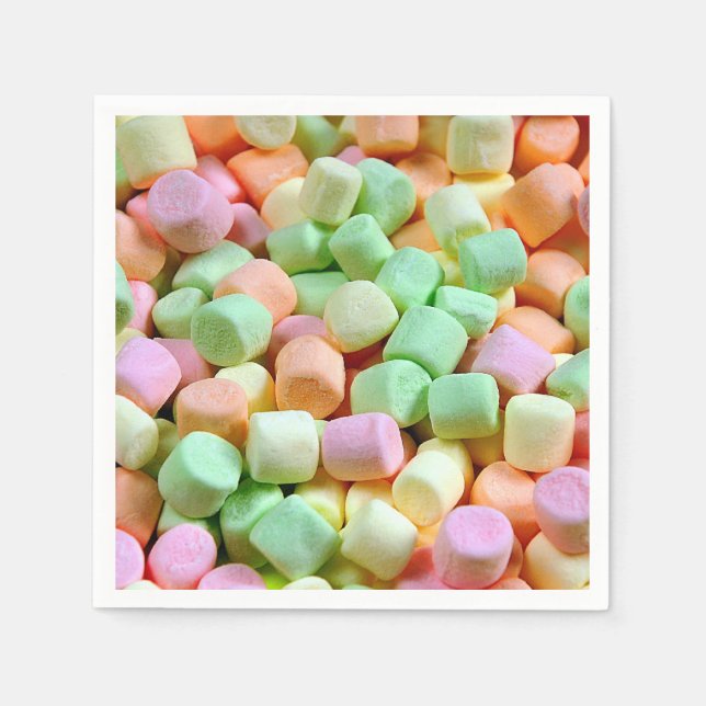 Serviette En Papier Marshmallows miniatures (Devant)