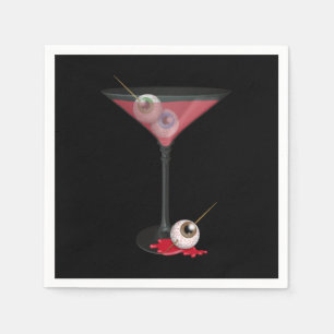 Serviette En Papier Martini Halloween avec Eyeball