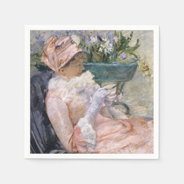Serviette En Papier Mary Cassatt - La tasse de thé (Devant)