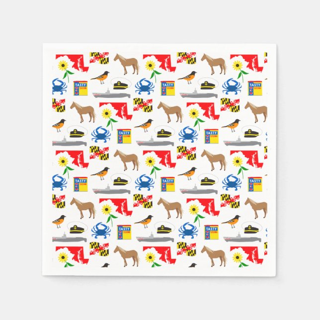 Serviette En Papier Maryland (Devant)