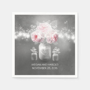 Serviette En Papier Mason Jar Mariage