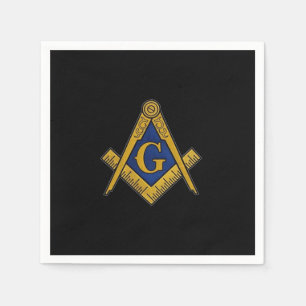 Serviette En Papier Masonic Freemasons Masonry Oes Carré et Compass