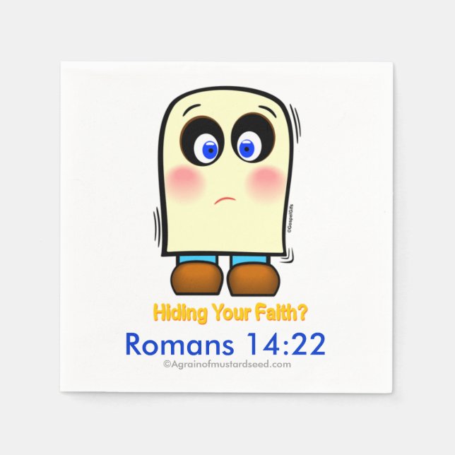 Serviette En Papier Masquage de la foi (Devant)