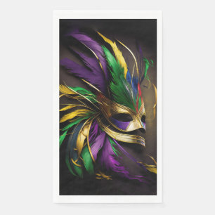Serviette En Papier Masque Mardi Gras