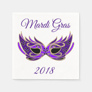 Serviette En Papier Masque Mardi Gras 2018