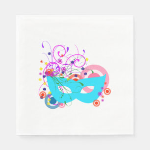 Serviette En Papier Masque Purim