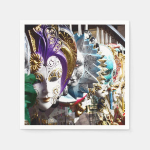 Serviette En Papier Masques vénitiens 1