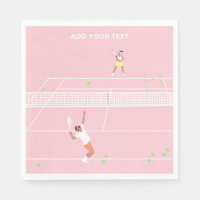 Match de tennis rose Pastel