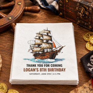 Serviette En Papier Matelot ! Navire Pirate 8e Anniversaire
