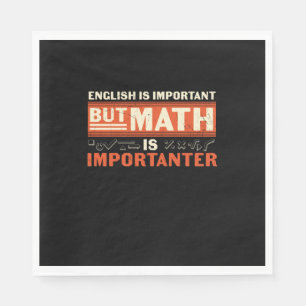 Serviette En Papier Math Enseignant Math Math est important