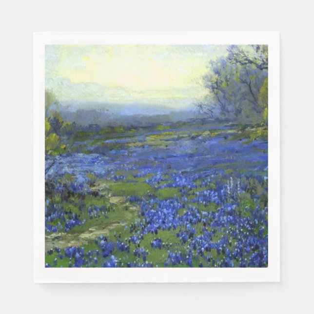 Serviette En Papier Matin dans les Bluebonnets (Devant)