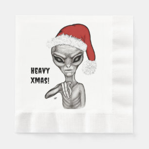 Serviette En Papier Mauvais Extraterrestre , Noël Lourd !