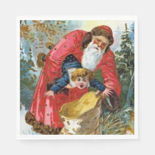Serviette En Papier Mauvais Noël Père Noël