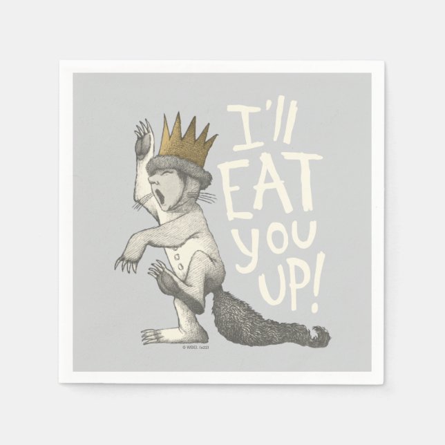 Serviette En Papier Max | Je vais te manger ! (Devant)