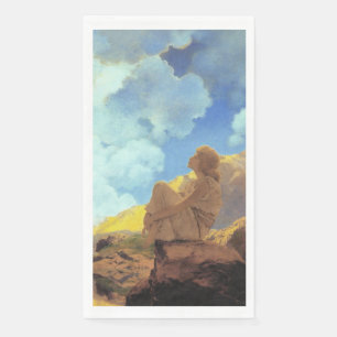 Serviette En Papier Maxfield Parrish Matin 1922 Nuage Bleu Beaux-Arts