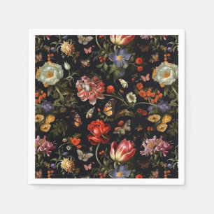 Serviette En Papier Maximaliste Baroque Floral