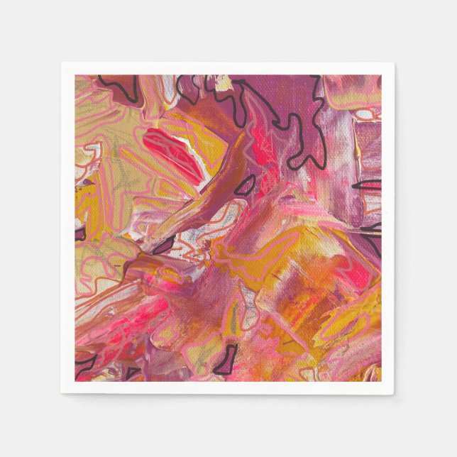 Serviette En Papier Maze de coucher de soleil (Devant)