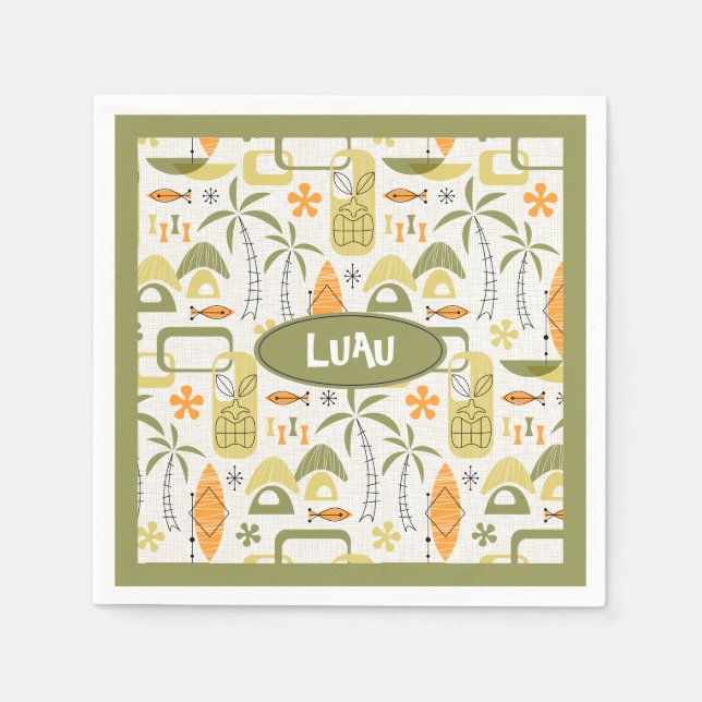 Serviette En Papier MCM Hawaiian Village (Devant)