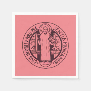 Serviette En Papier Médaille de Saint Benoît