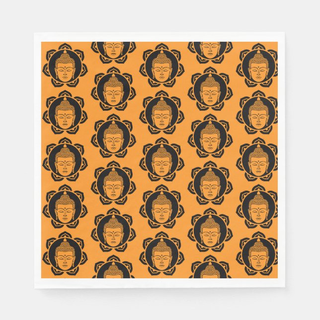 Serviette En Papier Méditation bouddhiste Décor Art (Devant)